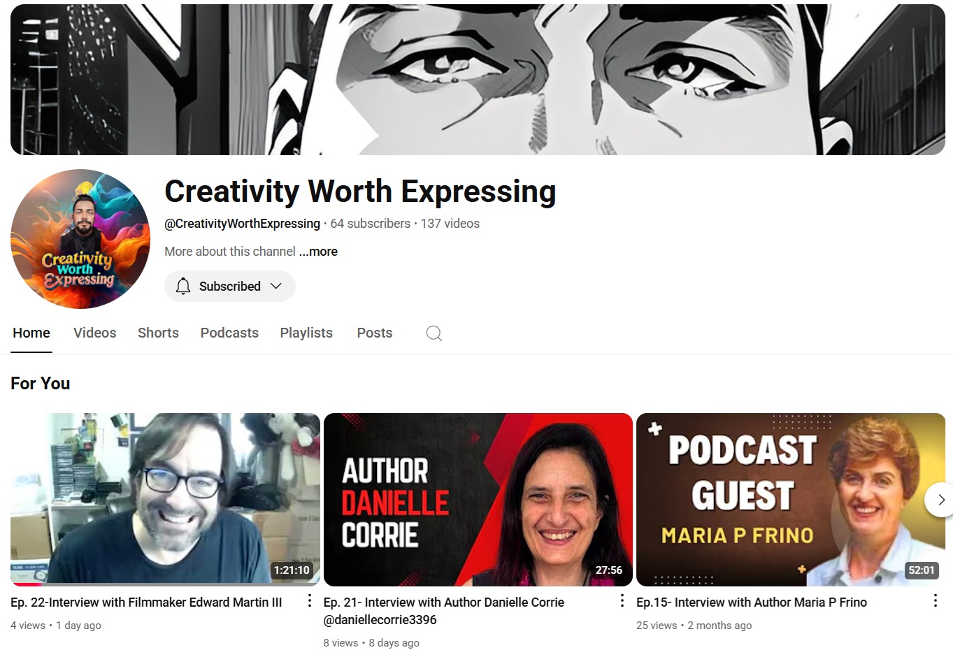 Interview on Creativity Worth Expressing